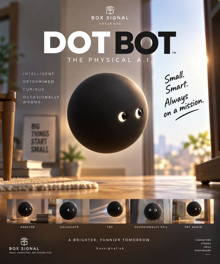 DOT BOT character poster